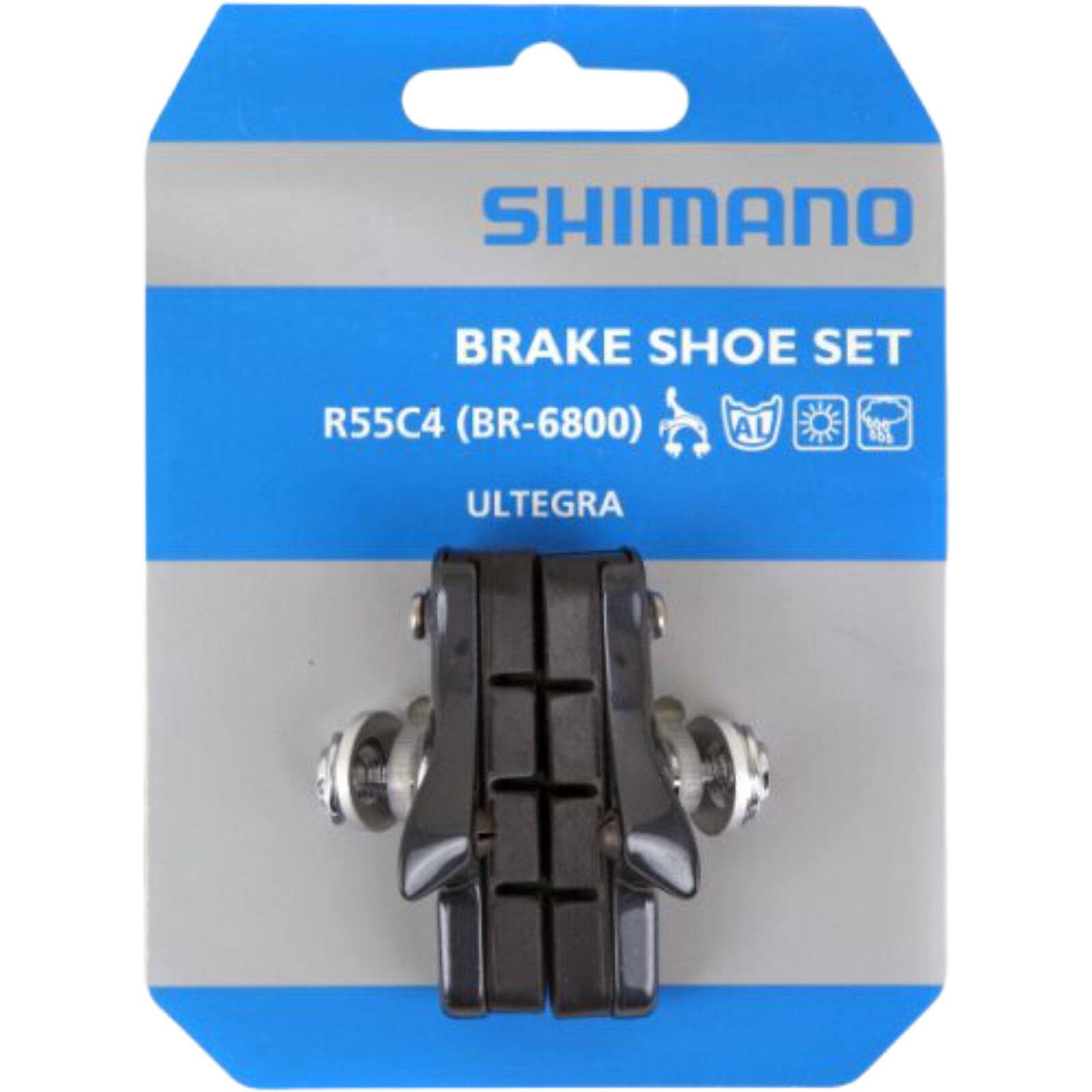 Shimano Fälgbromsbelägg R55C4 (BR-6800) Ultegra, Gummi