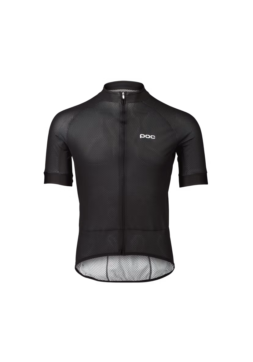 Poc Essential Road Logo - Herr Tröja Kort Svart/Vit